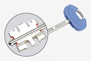 Llave Securemme azul privada